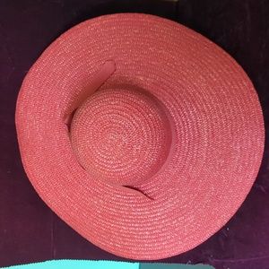 Retro Red Straw Hat